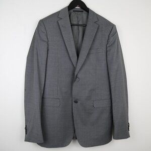 Z Zegna Tailored Wool Fully Lined Men's Grey Blazer Drop 8 Size 8-50L
